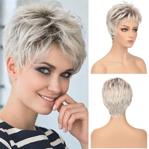 wig white short|pixie wigs for white women.